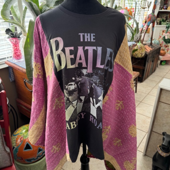 Beatles Abbey Road Custom T-shirt Quilted Sz S-L - Picture 1 of 4